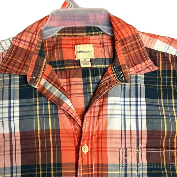 GH BASS  & CO , plaid shirt,men Med outdoor,fishing,Yellowstone,western like new - Picture 9 of 11